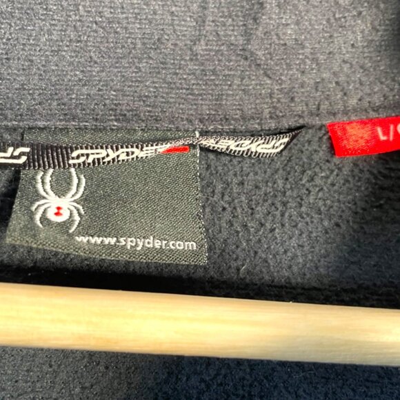 SPYDER 1/2 Zip Pullover Sweater Men's LARGE Performance Silver Star Logo - Picture 6 of 8